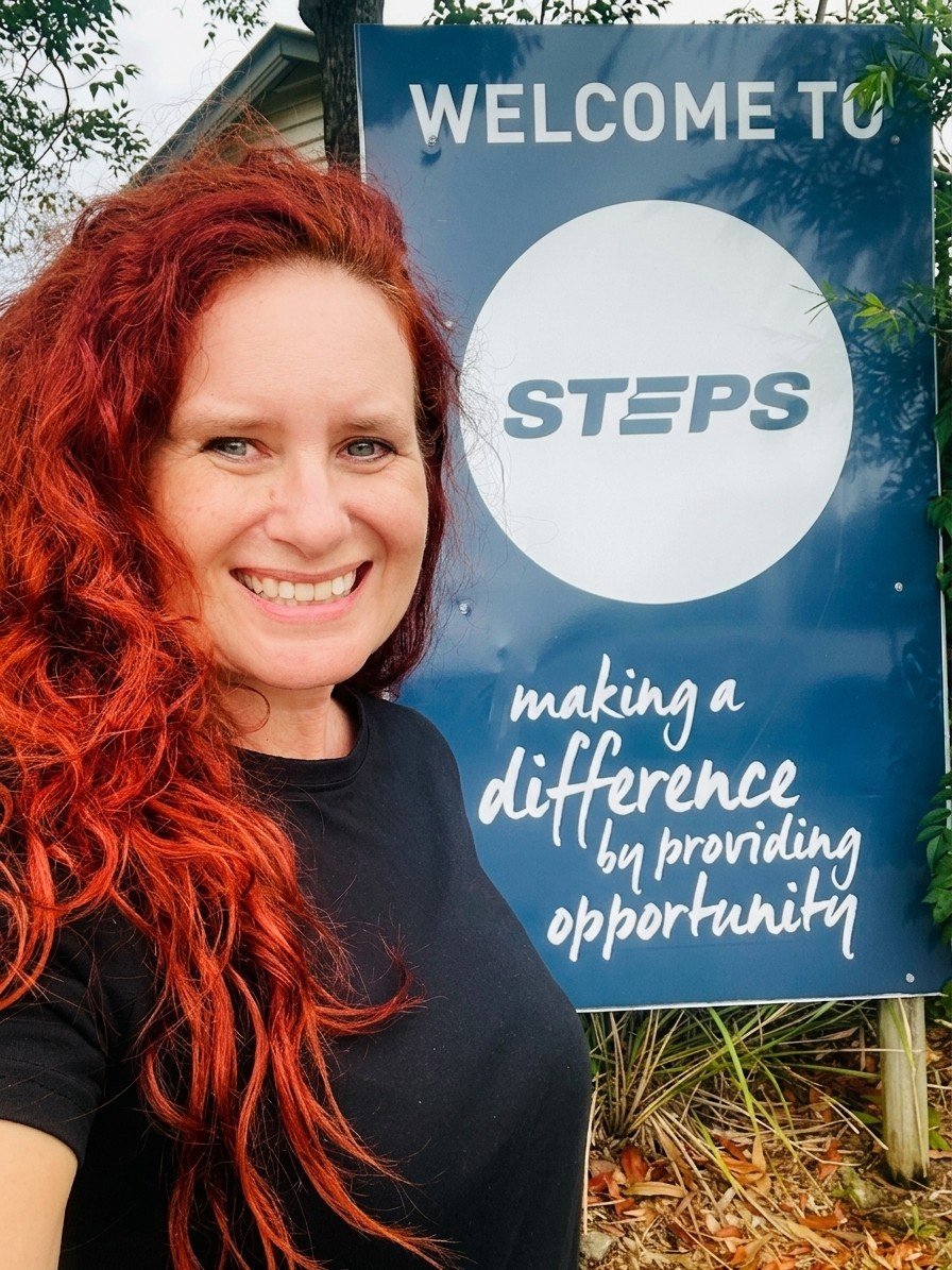 Linda White, Managing Director and CEO of Child Safety Alliance Australia, on site at STEPS Group